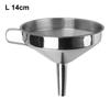 With Detachable Filter For Canning Kitchen Tools Bar Wine Beer Oil Flask Funnel Stainless Steel Wide Mouth Funnels Metal Funnel