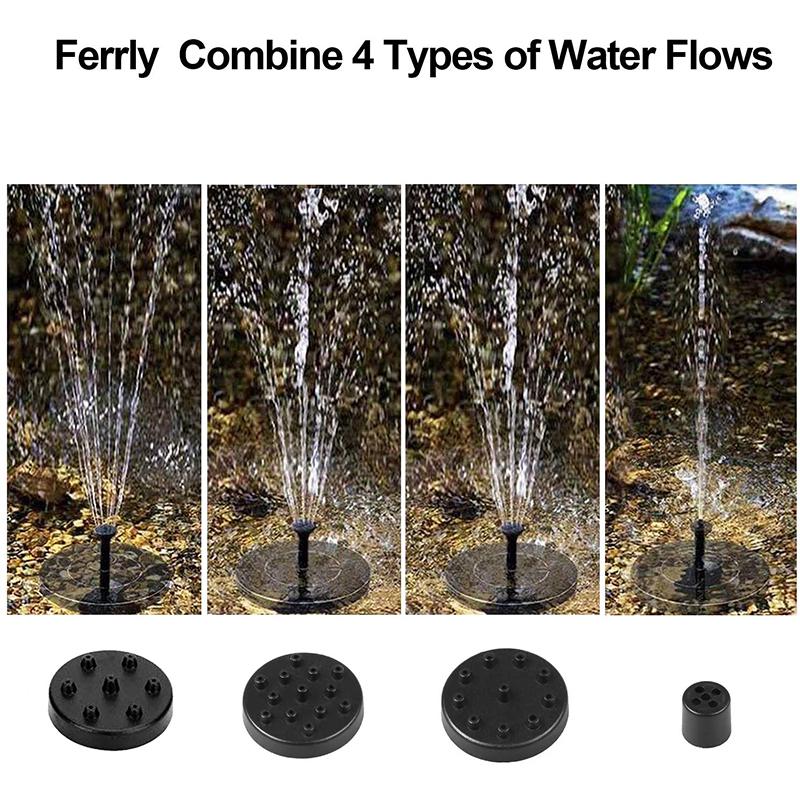 Солнечный фонтан Открытый бассейн Плавающий фонтан Птичье дно Фонтанный насос Таскота