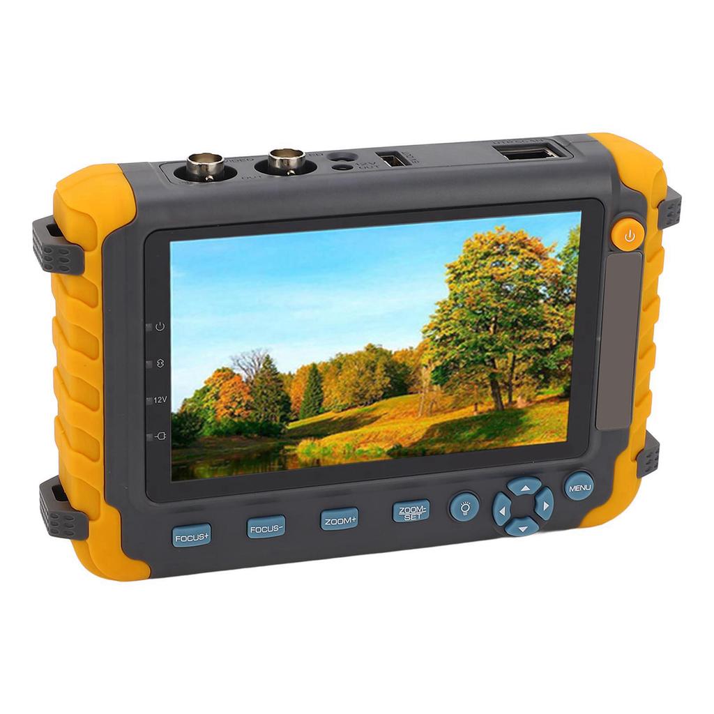 Тестер камеры видеонаблюдения 8MP 5-дюймовый экран VGA HD Мультимедийный интерфейс Вход Коаксиальный AHD TVI CVI камера