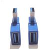 Угловой USB 3.0 адаптер-удлинитель 90 градусов, Male to Female, 5 Гбит/с, для ноутбука, компьютера, принтера, камеры