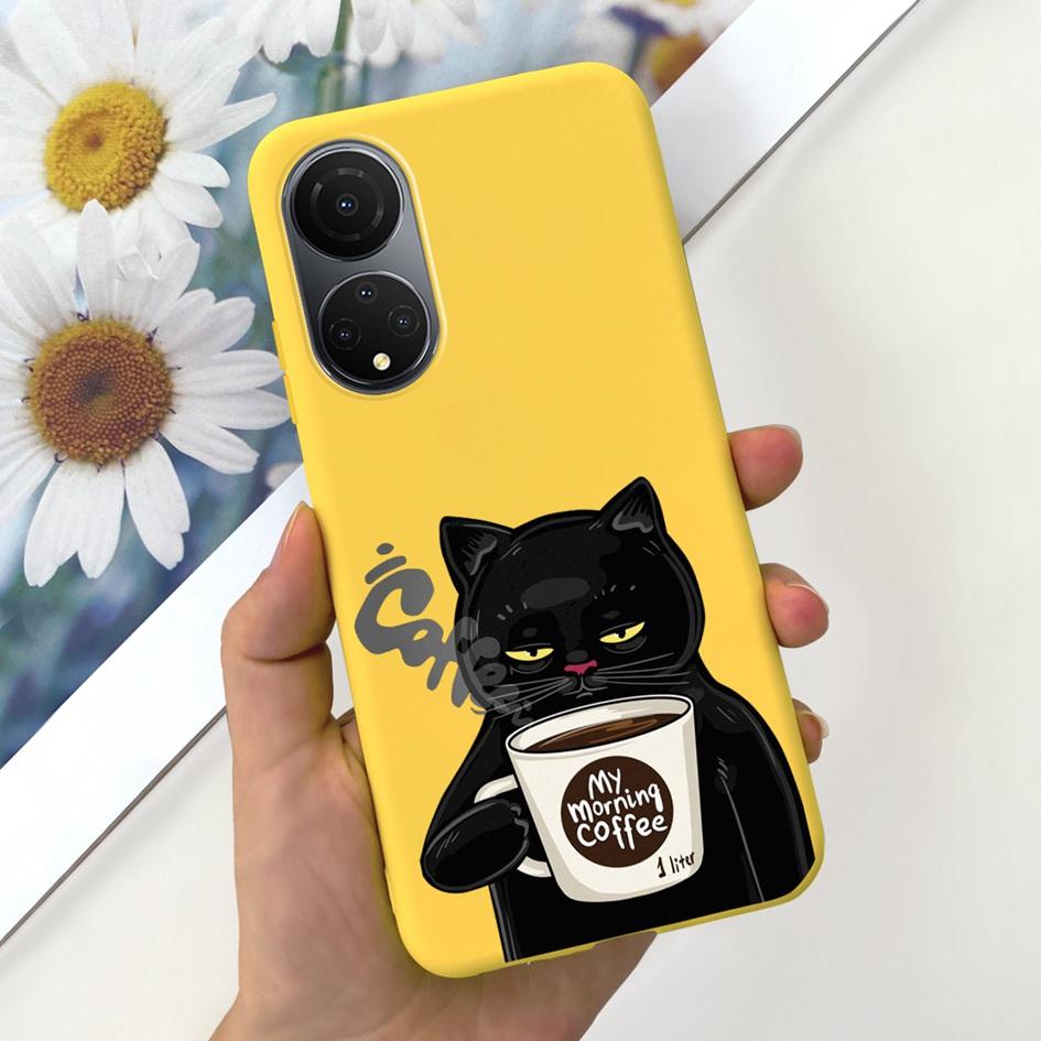 For Honor X7 X7a Case Lovely Duck Astronaut Soft Silicone Matte Phone Cover For Honor X7b CLK-LX1 Funda X 7b X 7a HonorX7 Bumper