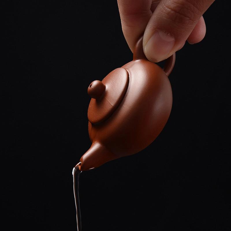 1 шт. фиолетовый глиняный чайник для чая, карманный чайный набор для домашних животных, украшения для чая