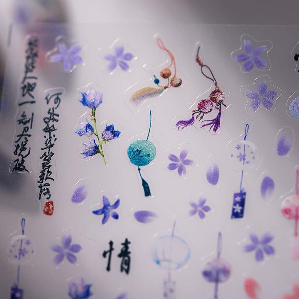 Accessories Chinese Nail Stickers Antiquity Nail Decals Nail Art Decorations Flowers Nail Stickers
