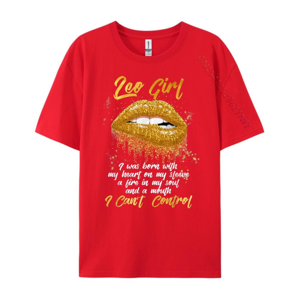 Im a Leo Girl Shirt Funny Birthday for Women Harajuku Woman Ecofriendly and Healthy Cheap Casual