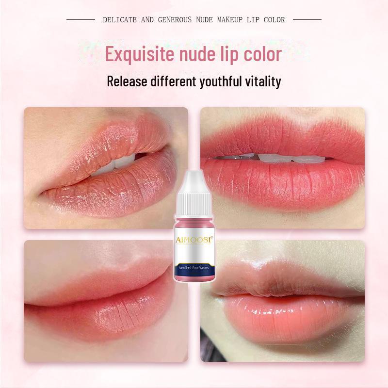 Полуперманентные пигменты для татуажа губ - Mother's & Girl's Lips, European Nude Makeup, Lip Color Milk, Pro Beauty Salon Line