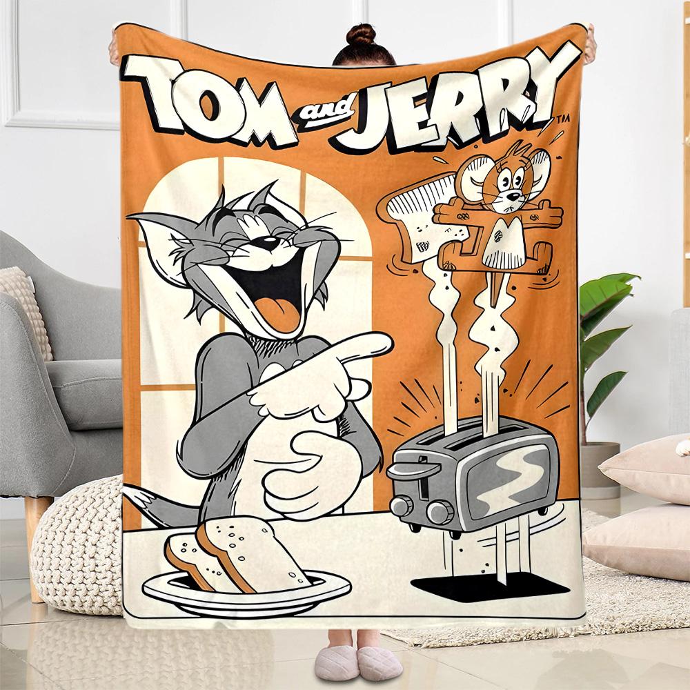 Tom And Jerry Adventure Suitable blanket for offices, travel, living rooms also a good gift for friends and family Suitable for all seasons.