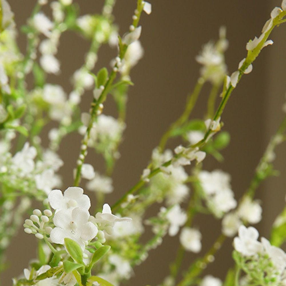 Lifelike Artificial Snow Willow Branches Handmade Fake Plants Simulation Snow Willow  Vase Decor