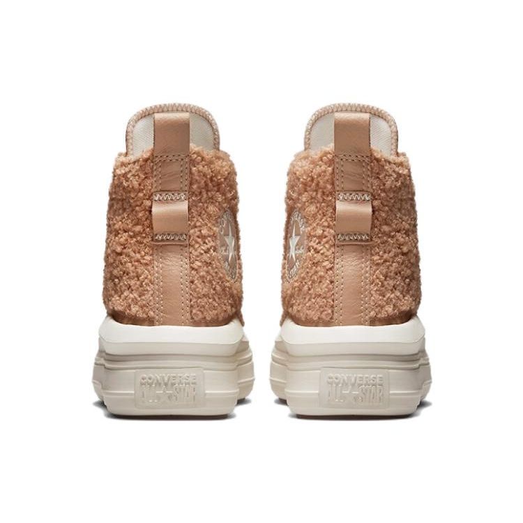 Converse Кеды Chuck Taylor All Star Move на платформе High Sherpa Цвет: Шампанское/Белый/Белый A04259C