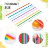 100-1000Pcs Multicolor Drinking Straw Disposable Wedding Party Birthday Milk Tea Juice Straw Bar Accessories Beverage Wholesale