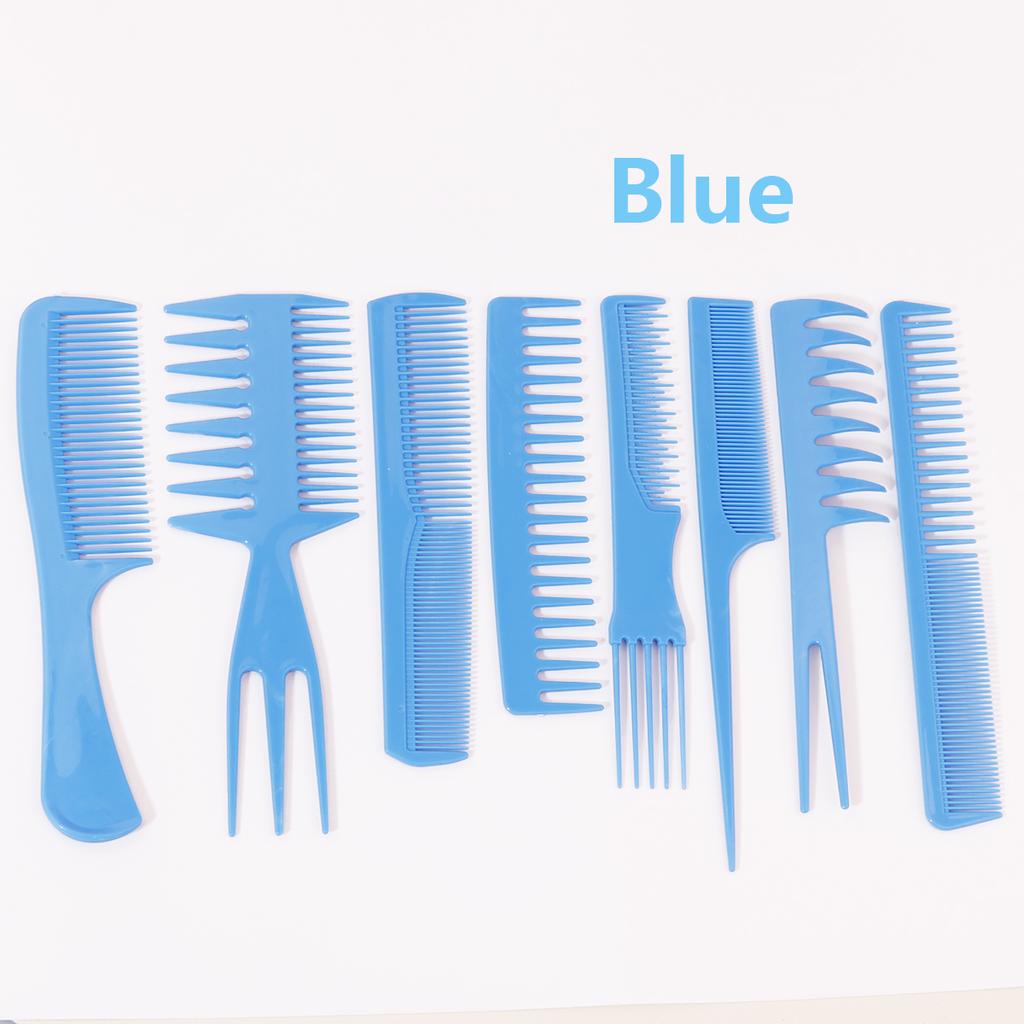 Набор из 8 расчесок для укладки волос, антистатическая расческа для хвостика, расческа для макияжа, аксессуары для машинки для стрижки волос, расческа для волос, Специальная для париков из натуральных волос