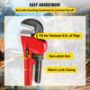 Pipe Wrench, 60 inch, Heavy Duty Cast Iron Straight Plumbing Wrench, Adjustable Plumber Tool for Sink Faucet Toilet Bowl Bathroom Kitchen Drainer