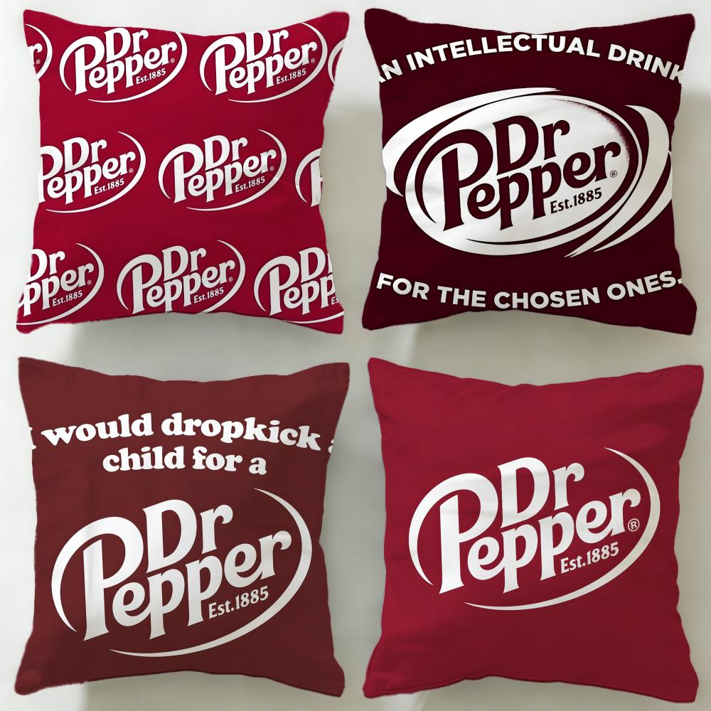 Классический бренд напитков Dr Pepper Наволочка Мягкая и Легко стирающаяся – Универсальная для Дивана, Кровати, Путешествий и Офиса