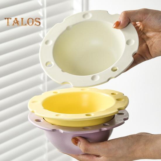 Керамическая чаша в форме сыра, пищевая, большая емкость, термостойкая, многофункциональная, рисовая еда, салат, суп, каша, закуска, десертная сервировочная миска