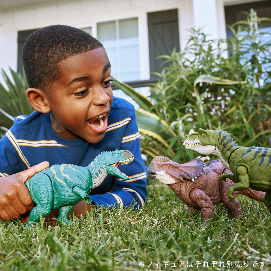 Фигурка Mattel Jurassic World Фигурка динозавра Пахиринозавр Игрушка для детей от 4 лет Коричневый HTK72 (МИР ЮРСКОГО ПЕРИОДА) Рев! Длина для детей