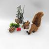 Plush Squirrel Miniatures Simulation Fur Simulation Animal Toy  Christmas Decorations