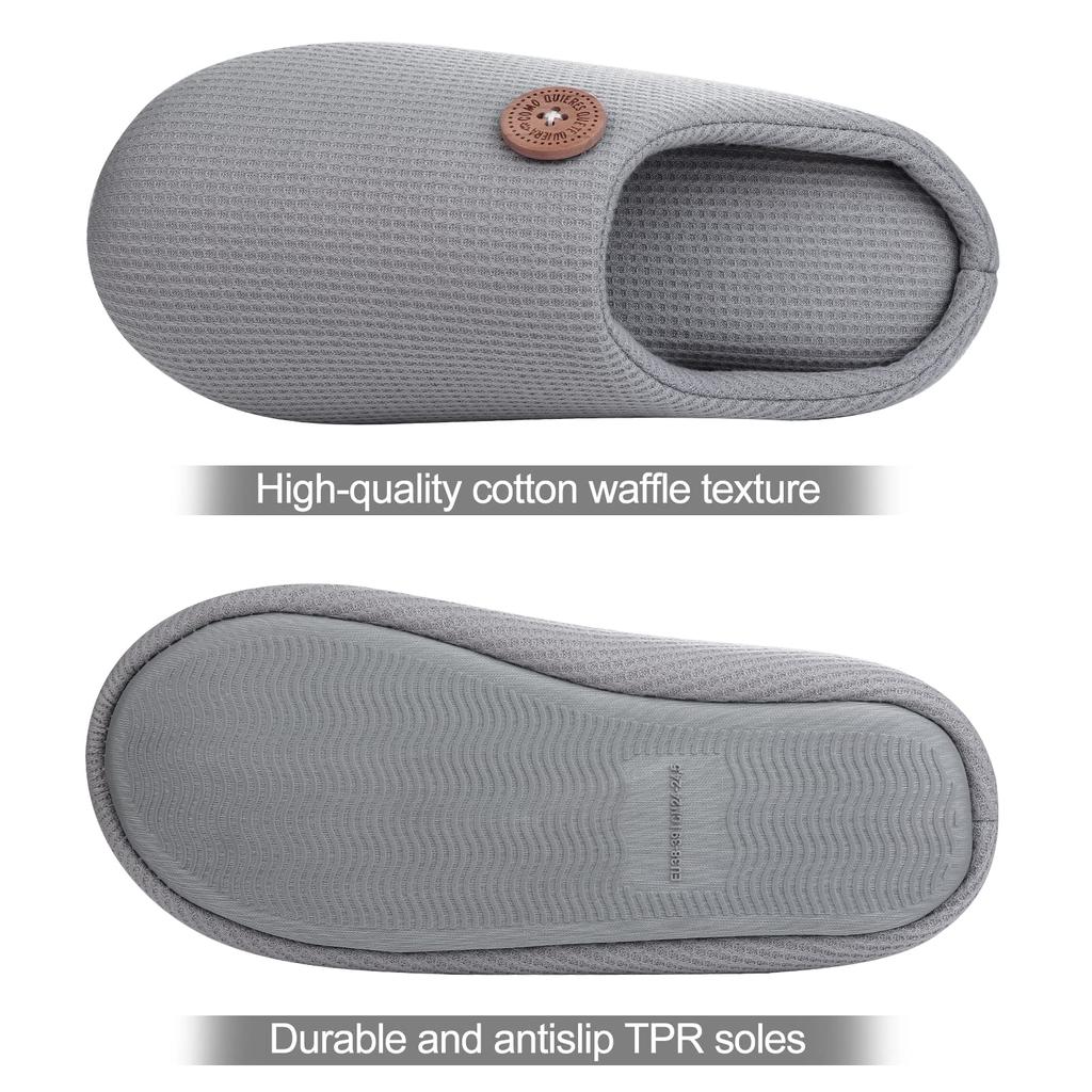 Comwarm Warm Cotton Slippers For Women Men Autumn And Winter Flats Soft Non-slip Fluffy Slippers Design Slides Indoor House Shoe