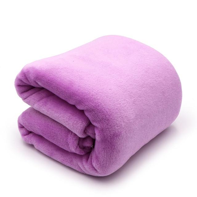 Легкое тонкое фланелевое одеяло механической стирки, пледы, супер теплые мягкие одеяла, накидка на диван/кровать/дорожное лоскутное однотонное покрывало