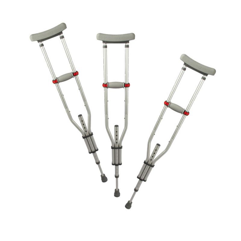 Подмышечный костыль с амортизирующей подушечкой для ног, переносные складные двойные костыли с резиновой подушечкой, регулируемые ходунки для пожилых людей