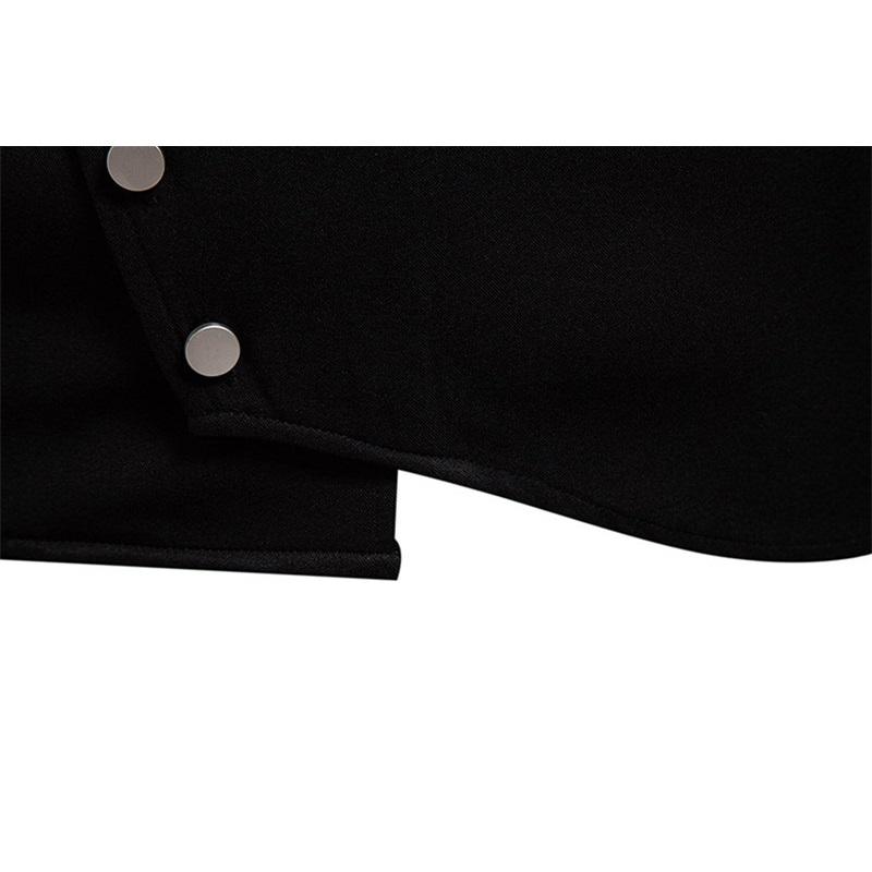 Осенняя мода Мужская рубашка с диагональной планкой, длинным рукавом, высокого качества, винтажная, мужская, повседневная, для социальных мероприятий, свадебной вечеринки, бизнеса