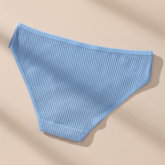 Женские трусы с низкой талией, однотонные, ребристые, бесследные, высокоэластичные, подтягивающие ягодицы, бесшовные трусики