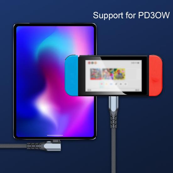 Кабель для передачи данных, 100 Вт, PD, быстрая зарядка, толстый медный провод, 480 Мбит/с, высокоскоростной зарядный шнур для передачи данных