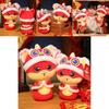 New Year Chinese Mascot Snake Plush Toy Wear Tang Suit Hat Cartoon Doll Gift