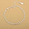 925 Sterling Silver Elegant Twisted Chain Bracelets Jewelry For Woman Party Accessories Sl071