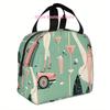1pc, Golfing with Roostertails and Vintage Cars. Printed Thermal Bag, Insulation Bag, Insulated Bag. Not for Food Contact. Suita
