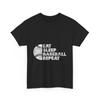 Baseball Shirt, Eat Sleep Baseball Repeat Sports Lovers Vintage Shirt