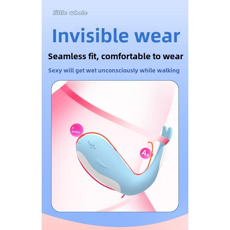 Маленький кит Беспроводной выносной пульт дистанционного управления Прыгающее яйцо Наружный Носимый Флиртующий Мастурбатор Секс-игрушки