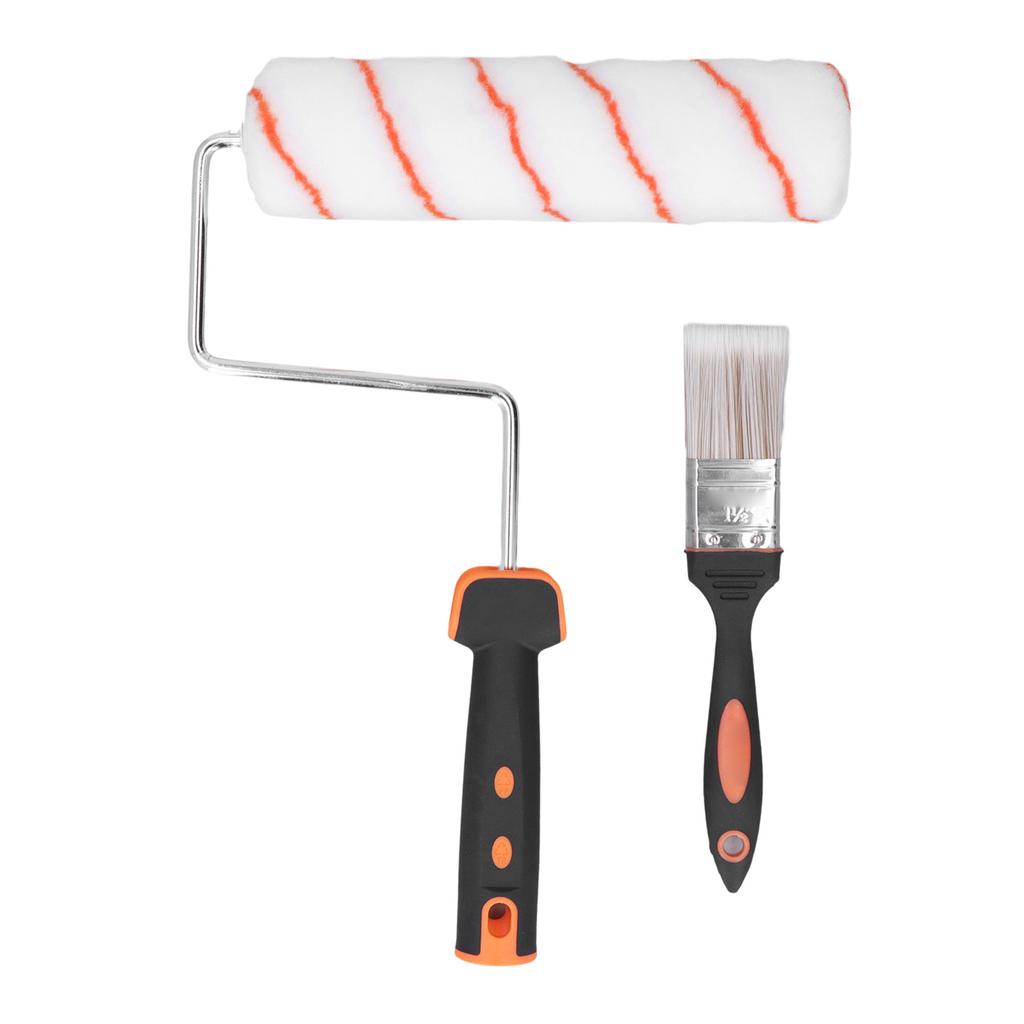 Paint Roller Set 9in Small Kit with Brush Tray Home Indoor Painting Tools Supplies