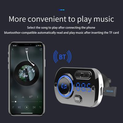 BC49BQ MP3-плеер с поддержкой Bluetooth, широко применимый, поддержка TF-карты, 3A QC3.0, Bluetooth-совместимый 4.2, зарядное устройство, FM-модулятор для автомобиля
