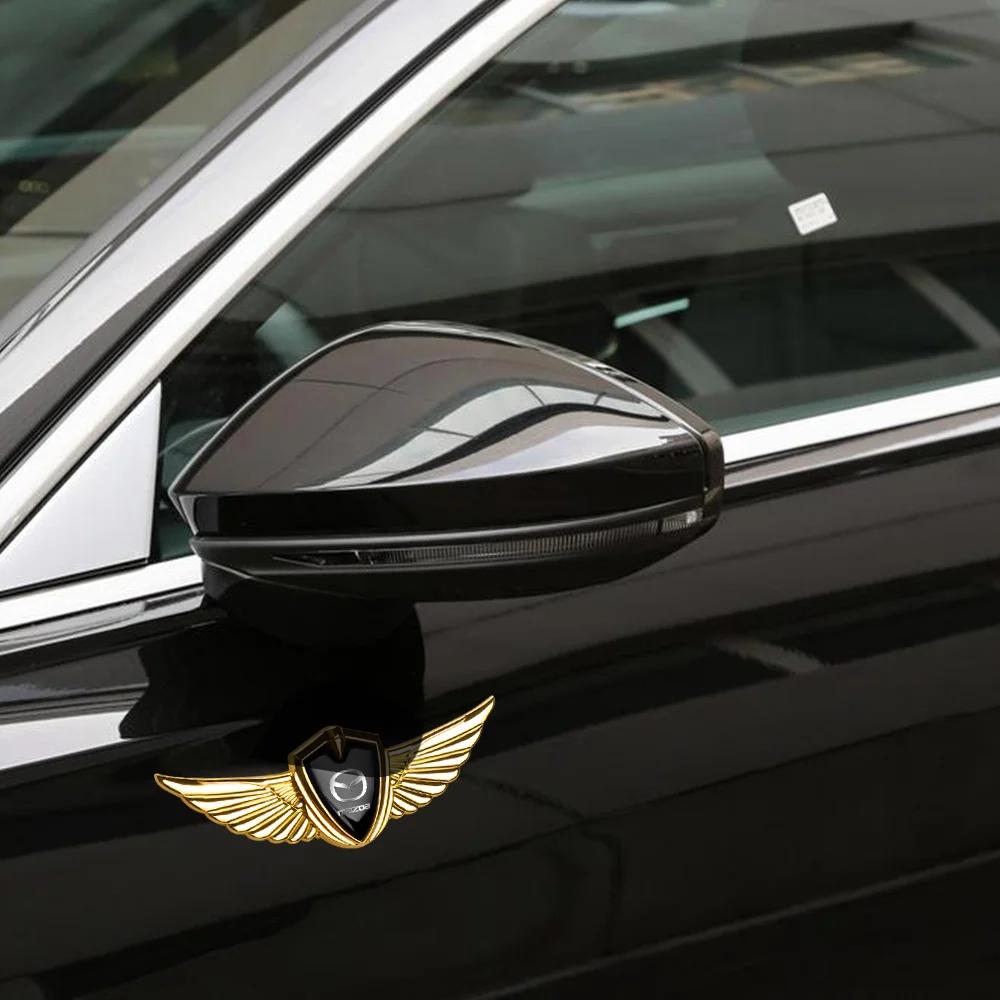 2025 Горячий 3D Металлический Значок Крылья Наклейка Деколь на Боковую Маркерную Ленту Окно Багажник Автомобиля Для Mazda 3 5 2 Axela CX-5 CX-3 CX-9 Atenza Demio RX7 M