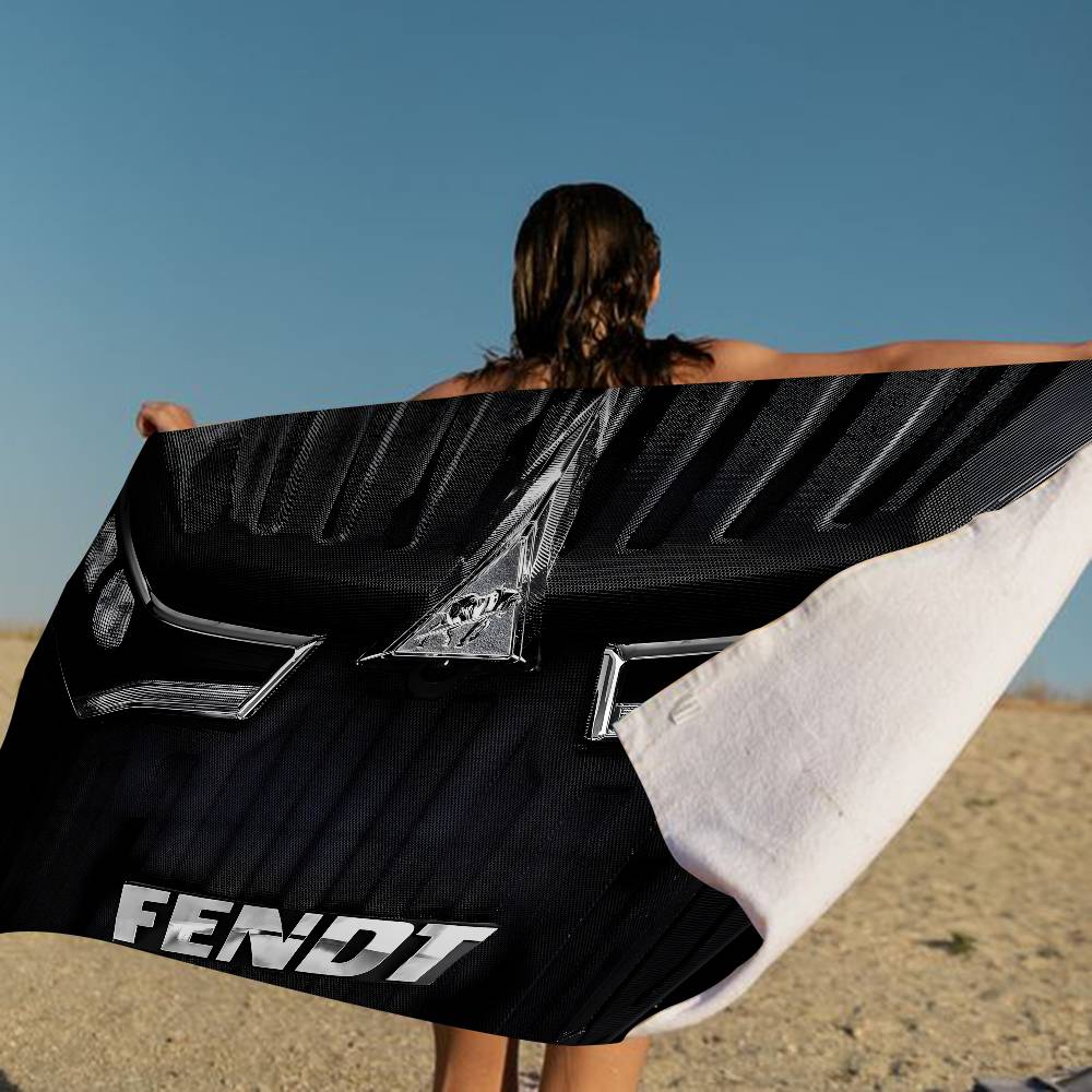 Сельскохозяйственный трактор Fendt Пляжное полотенце Цветные банные полотенца для девочки Микрофибра Быстросохнущее Песок не прилипает Пляж Йога Спа Тренажерный зал Бассейн