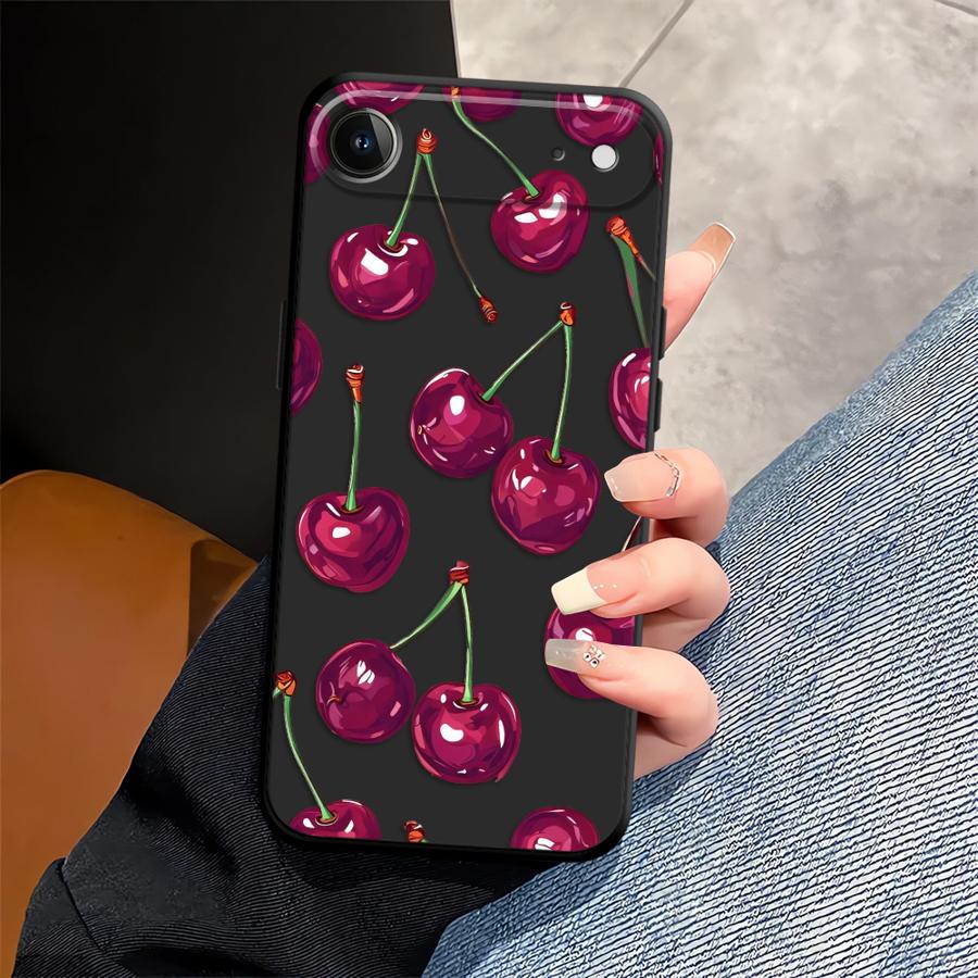 Чехол для Apple iPhone 17 Pro Max 14 11 12 15 Pro 7 8 Air 16 13 XR XS MAX Funda Чехол для телефона Фрукты Вишня