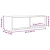 VidaXL Meubles TV 2 pcs blanc 80x31x25,5 cm bois d'ingénierie, banc TV, meuble hifi, centre de divertissement, buffet TV, 861509