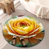 Коврик для пола в форме пиона, мягкий коврик для ванной комнаты, для гостиной, чайного столика, прикроватный