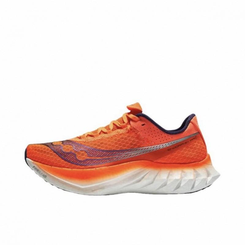 Saucony Endorphin Pro 4 Running Shoes - Breathable Mesh Cushioned Lightweight Sneakers Men Women