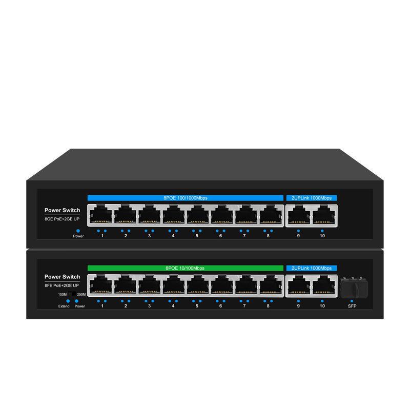 PoE-коммутатор Broadcom 24 В с 4, 8, 16 и 24 портами - Поддерживает мониторинг зданий
