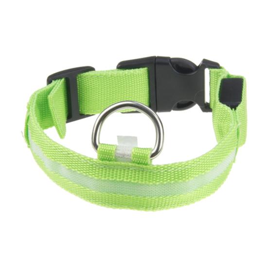 Светящийся ошейник для домашних животных, устойчивый к разрыву, устойчивый к укусам аксессуар, светодиодная вспышка, ошейник для собак