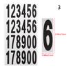 Листы/пакет Самоклеящиеся Водонепроницаемые Номера для почтового ящика Наклейки с номерами Наклейки-этикетки Декор