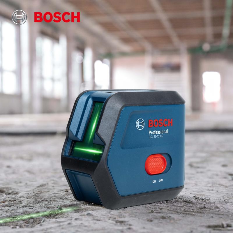 Bosch Лазерный уровень GCL 15-12 XG Комбинированный точечный и линейный лазерный уровень с зеленым лучом