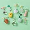 Yousheng Mini Ceramic Vase Refrigerator Magnet Home Office Kitchen Locker Fridge 3D Miniature Glass Flower Vase Magnetic Decoration Ornament