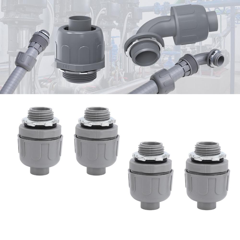 10pcs Nylon Electrical Conduit Fitting Non‑Metallic Conduit Connector Home Electrical Project