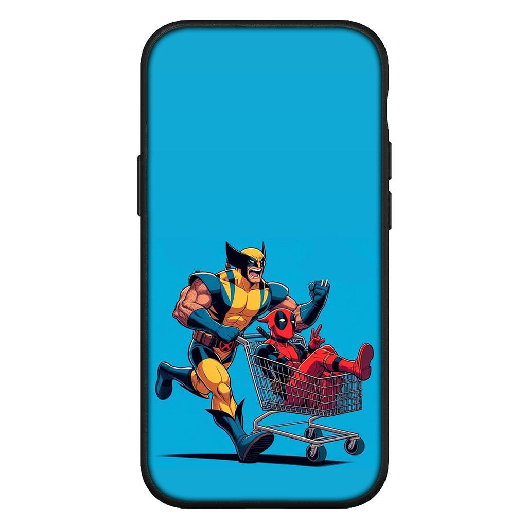 Для iPhone 17 16 15 Xiaomi Poco Redmi Note 14 13 12 11 Pro Max Samsung Galaxy S25 S24 S23 OPPO Huawei Чехол для телефона Супергерой Marvel Росомаха Дэдпул