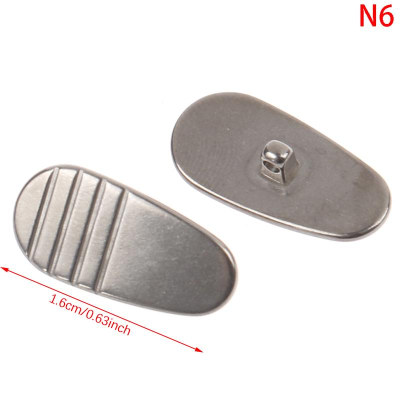 1 пара носоупоров титановые каплевидные ввинчивающиеся для очков противоскользящий фиксатор