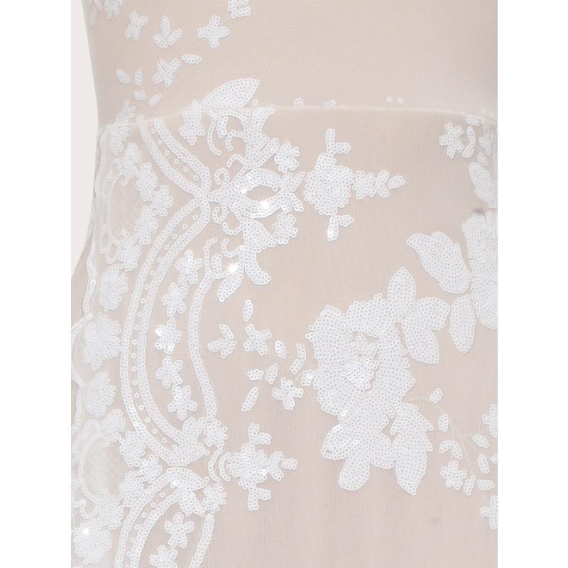 Женские летние тонкие длинные платья с пайетками и разрезом на бедрах и вышивкой на спине, с открытой спиной и лямкой на шее