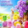 36Pcs Chick Figurines Hard to Fade Create Atmosphere Lightweight Pretty Easter Colorful Chicks Ornaments Gifts