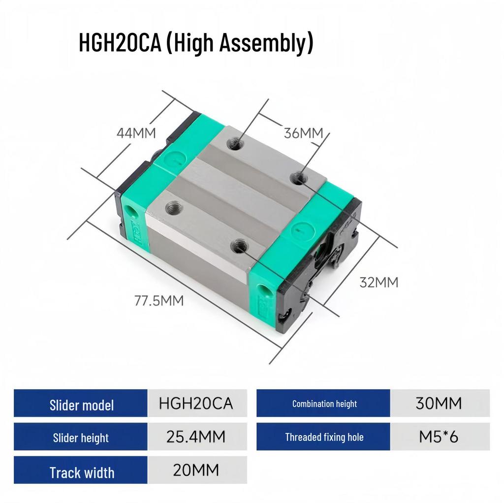Shangyin HGH HGW Линейная направляющая ползунковая HG 15/20/25/30/35 CA