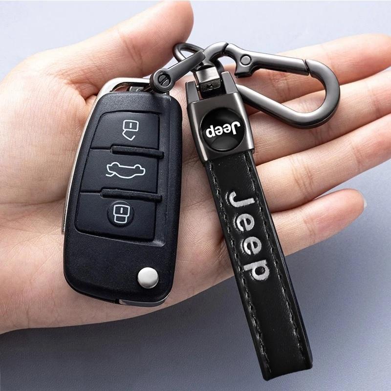 4Pcs Car Tire Valve Caps with Keychain for Jeep Renegade Wrangler JK Grand Cherokee Compass Patriot All Series Auto Accessories